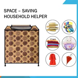 urban choice Laundry & Toys Organizer- FlowerPrint Laundry Trolley-picture-4