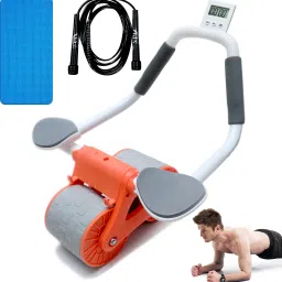Automatic Rebound Ab Roller Wheel with Elbow Support and Timer for Men and Women Ab Exerciser-8