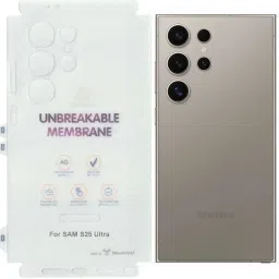 MZKART Back Screen Guard for Galaxy S25 Ultra Matte Unbreakable Membrane With Sides Protection-picture-15