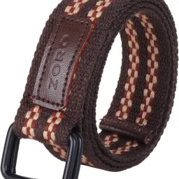 Men Casual Brown Canvas, Fabric Belt-picture-24
