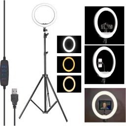 Deeshora 10 inch Light with 7 Ft Tripod,Mobile Holder,3LED Lighting Modes,Photoshoot Ring Flash-picture-13