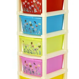6 Compartments Plastic NEW 6XL PRINTED MODULAR DRAWER SYSTEM MULTI PURPOSE STORAGE BOX BASKET-image-58