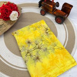 Printed Madhubani Georgette Saree-image-25