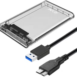 RAAGENT 2.5" SATA SSD Enclosure Case, USB 3.0 to SATA Tool-Free 2.5 inch Shock Resistant SATA-23