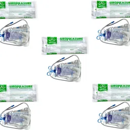Agarwals Urometer Urine Collecting Bag Measured Volume Chamber (2000ML)(5 PCS) Urometer-image-8