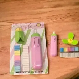 Cute Electric erasers for Kids with Fan and 30 Refills Set of 1 (Pink) Non-Toxic Eraser-image-12