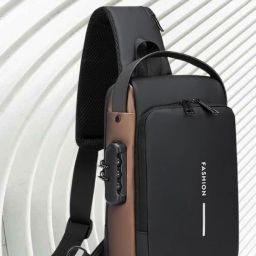 ProArch WomenBuzz Crossbody Massenger Bag Shoulder Strap With with Lock USB Charging Waist bag-image-90