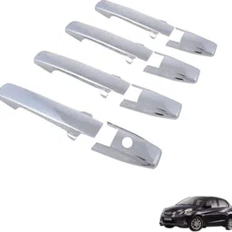 auto addict Car Chrome Door Handles Latch cover set of 4 Pcs Honda Amaze Car Door Handle-picture-49