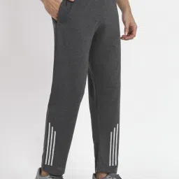 Men Striped Grey Track Pants-image-12