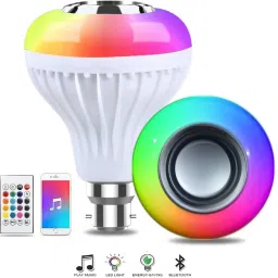 Brio Multicolor Smart LED Music Light Bulb with Bluetooth Remote Controller Smart Bulb-64