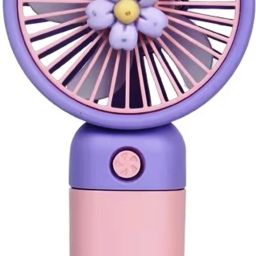 Gift Collection High Speed Portable Mini Rechargeable Fan With Stand & USB Charging Cable Personal High Speed Fan for Women, Makeup, Men, Office, Travel, Ground, Stadium Rechargeable Fan, USB Fan-27