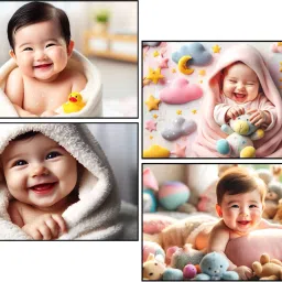Set of 4 Baby Posters For Expecting Mothers And Pregnant Women Digital Reprint 18 inch x 30 inch Painting-image-76