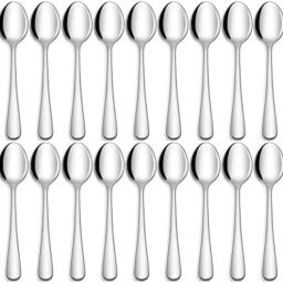 18 pcs. Dessert Spoon Heavy Quality Table Ware (Set Of 18) Stainless Steel Dessert Spoon Set-image-38