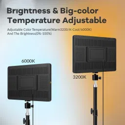 DawnRays 11” LED Camera Light Remote Control Soft LED Panel Light Kit for Studio Flash image 5