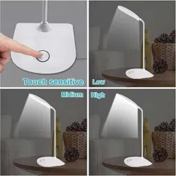 teckido Rechargeable LED Desk Lamp – 3 Brightness Levels, Touch Control, Flexible Neck Study Lamp image 3