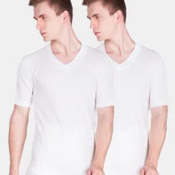 Dollar Ultra Pack of 2 V Neck Half Sleeve Men Top Thermal-image-49