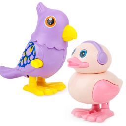 Wind-Up Duck & Bird Jumping Crawling Walking Toy Set for Kids (Pack of 2) Rattle-4
