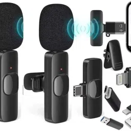 Fynzo K9 Dual Wireless for YouTube, Vlogging, Recording for Android & iPhone Camera Microphone image 3