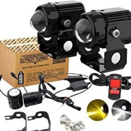 ?ELT Mini Drive Fog Light Fog Lamp Car, Motorbike LED for Honda, Hero, TVS (12 V, 20 W)-12