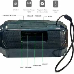 POZUB Portable Bluetooth Professional Speaker System with Torch LED Light Loudspeaker 10 W Bluetooth Speaker image 3