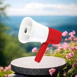 Handheld Megaphone with Siren, Microphone & Rechargeable for Outdoor EventsA247 Portable (Bhopu Speaker)Horn Voice Multiple Sirens Rechargeable Dual BatteryA247 Outdoor PA System-image-82