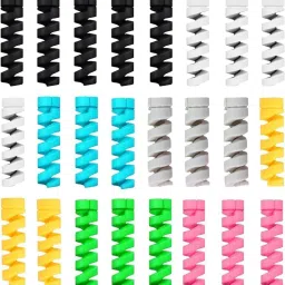 STRIFF 25-Piece Silicone Cable Protectors, Charger & Wire Protector (Colorful) Cable Protector-image-7