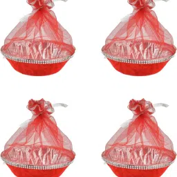 set of 4 small round velvet basket Plastic Fruit & Vegetable Basket-26
