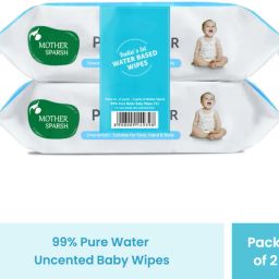 99% Pure Water Based Baby Wipes (Unscented) - Natural Plant made cloth - Super Thick Fabric ,72 Wipes Each , Pack of 2-image-16