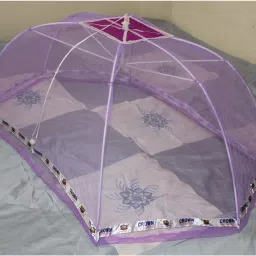 Polyester Kids Washable Baby Mosquito Net 6 stick Mosquito Net-image-30