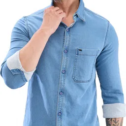 spykar Men Slim Fit Self Design Casual Shirt-picture-33