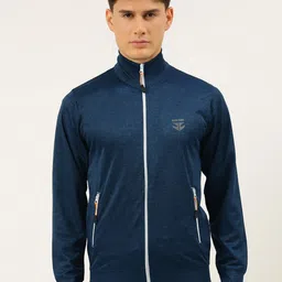 Sports52 wear Men Navy Blue Solid Lightweight Dri-FIT Training Jacket-picture-36
