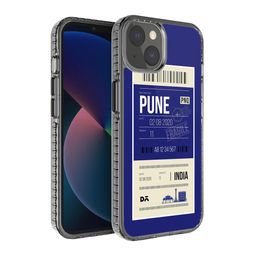 DailyObjects Blue Printed Pune City Tag Stride 2.0 iPhone 13 Mini Phone Case-57