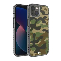 DailyObjects Olive-Green & Brown Camouflage Stride 2.0 iPhone 13 Mini Back Case-23