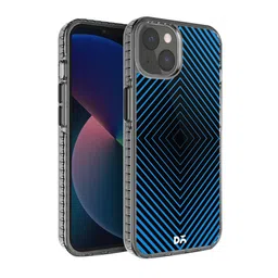 DailyObjects Blue Rhombus Aqua Stride 2.0 Printed iPhone 13 Mini Back Case-85