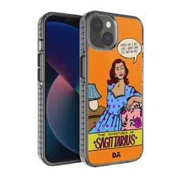 DailyObjects Transparent & Orange Printed iPhone 13 Mini Back Case-56