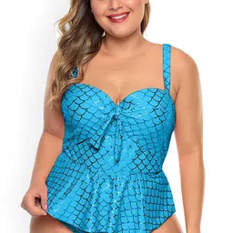FIESTA RESORTWEAR Plus Size Printed Tankini-image-41