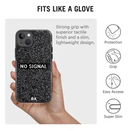 DailyObjects Black & White Printed No Signal iPhone 13 Mini Phone Case image 3
