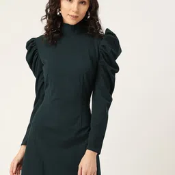 DODO & MOA Green Sheath Mini Dress-picture-40