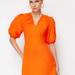 Trendyol Puff Sleeve Sheath Mini Dress-image-31