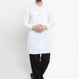 WESTCLO Shirt Collar Pathani Kurta-image-6
