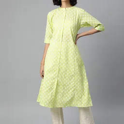 Bachuu Ethnic Motifs Printed Mandarin Collar A-Line Kurta-picture-46