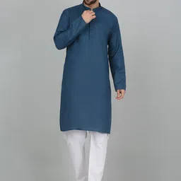 KRAFT INDIA Men Thread Work Pathani Kurta-picture-51