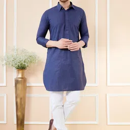 See Designs Shirt Collar Cotton Pathani Kurta-39