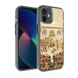 DailyObjects Off- White & Gold Printed Royal Decree iPhone 12 Mini Phone Case-30
