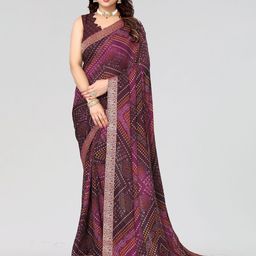 KALINI Zari Bandhani Printed Saree-image-86