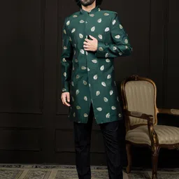 VASTRAMAY Sequence Embellished Sherwani Set-0
