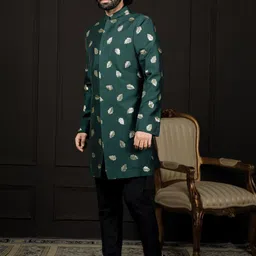 VASTRAMAY Sequence Embellished Sherwani Set image 2