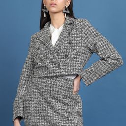 Tokyo Talkies Tweed Cropped Blazer With Mini Skirt Co-Ords-picture-38