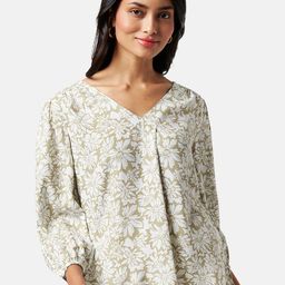 Honey by Pantaloons Floral Printed V-Neck Puff Sleeves Tunic-image-55