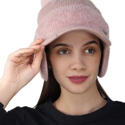 iSWEVEN Unisex Self Design Woollen Beanie-15